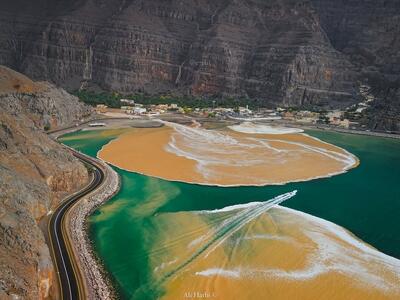 عکس | تصاویر بسیار زیبا از سواحل روبروی تنگه هرمز