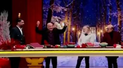 رقص مسعود روشن‌پژوه روی آنتن زنده را ببینید