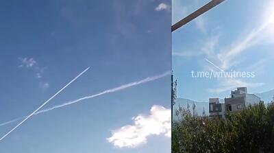 تصاویر پرتاب موشک بالستیک از شهرهای مختلف ایران