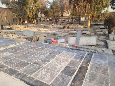 تخریب خاموش قبرستان ابن‌بابویه + عکس