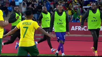 گل اول آفریقای جنوبی به آنگولا (اپولیس)