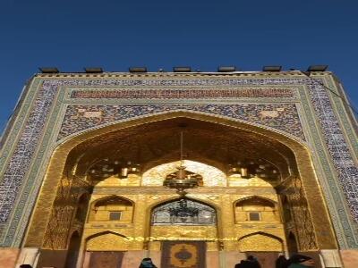  سیاه پوش شدن حرم مطهر رضوی همزمان با ایام شهادت امام هادی (ع)