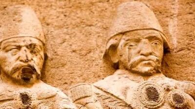  نقشی از شمایل ناصرالدین شاه در لاریجان
