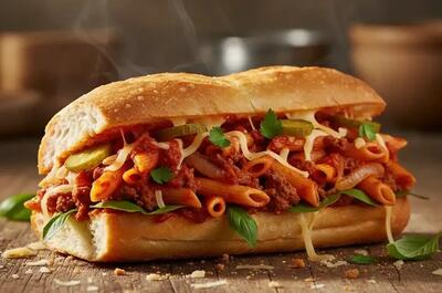  طرز تهیه ساندویچ ماکارونی نوستالژیک دهه ۶۰