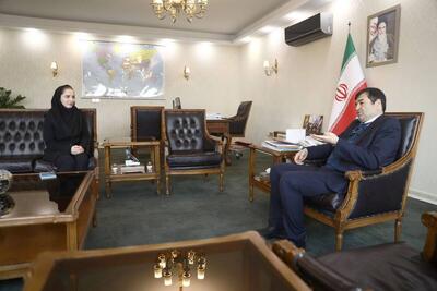 دیدار ثریا آقایی با وزیر ورزش و جوانان