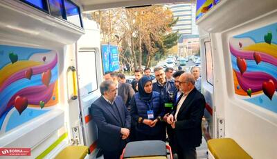  بازدید معاون پرستاری وزارت بهداشت از آمبولانس‌های تخصصی اورژانس ۱۱۵ استان مرکزی