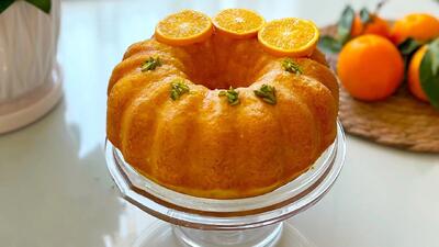  طرز تهیه کیک پرتغالی همراه با سس پرتغال / کیک پرتغالی