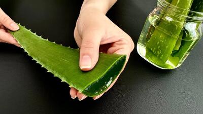  معجره جوانی با ماسک آلوئه ورا و سرکه سیب/ ۱۵۰ برابر قوی تر از کلاژن