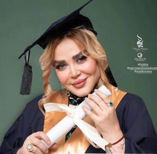  بهاره رهنما با تیپ مجلسی مدرک دکتری گرفت+ فیلم