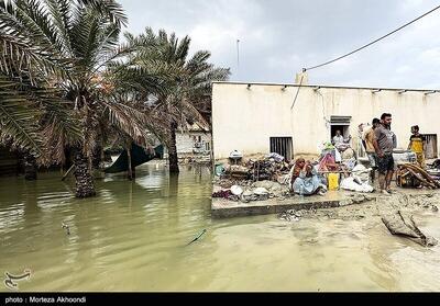 تصاویر: خسارات سیل در روستای مهرگی سیریک