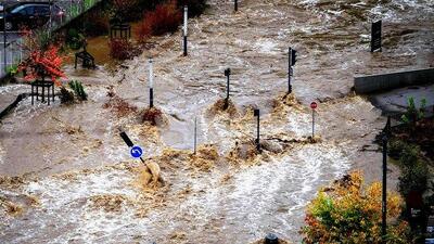 جنوب فرانسه هم زیرآب رفت + ویدیو