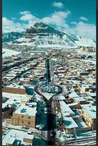 جلوه سپیدِ زمستان در تفت؛ هوایی که عطر آرامش دارد [ویدیو]