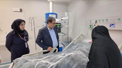 عیادت معاون سیاسی استاندار آذربایجان شرقی از دانشجوی حادثه‌دیده دانشگاه تبریز+فیلم