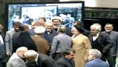 فیلم/ حضور پزشکیان در مجلس برای تقدیم بودجه