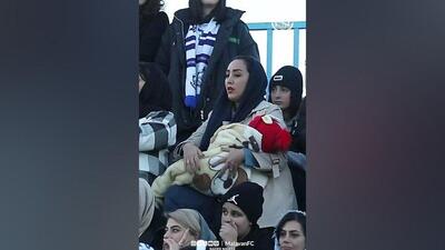 ویدیوی باشگاه ملوان از مادر و فرزند خردسال در ورزشگاه - پارس فوتبال