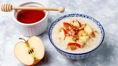  طرز تهیه فرنی سیب خانگی؛ دسر ساده و مقوی زمستانی + فیلم