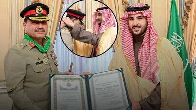 عربستان سعودی به رئیس ارتش پاکستان بالاترین نشان ملی خود را اعطا کرد
