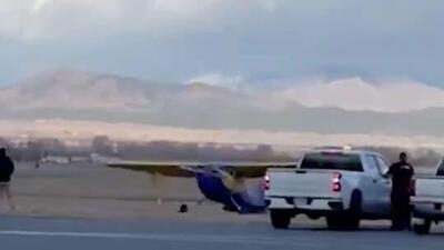  باد یک هواپیما را در آمریکا واژگون کرد