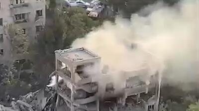 تصاویر حمله اسرائیل به یک ساختمان در نیاوران