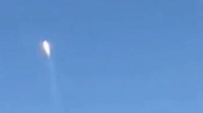  تصاویر ادعایی از تست موشک عظیم ایران