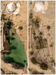 چاه‌های تَلا در قشم دوباره پرآب شدند