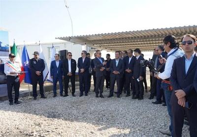 کلنگ‌زنی پروژه انبارهای سرپوشیده بندری در مجتمع بندری نگین بوشهر - تسنیم