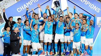 اهدای جام به پارتنوپی؛ ناپولی بر بام ایتالیا