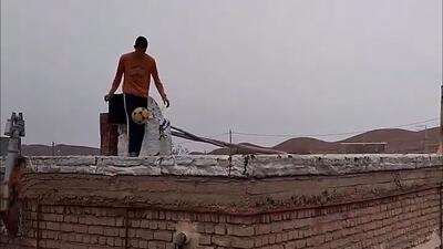 استعداد ناب فوتبال؛ این بار روی پشت بام