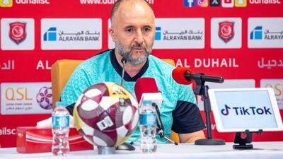 واکنش بلماضی سرمربی الدحیل به شکست در مقابل تراکتور