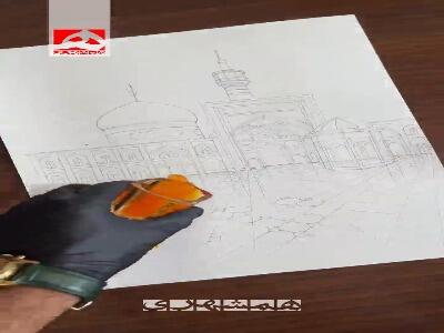  مطلا شدن بارگاه رضوی با زعفران خراسان