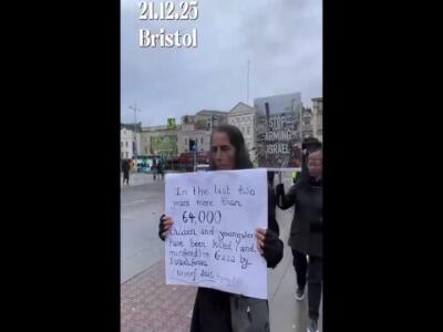 راهپیمایی خاموش زنان سیاه‌پوش انگلیسی در حمایت از غزه