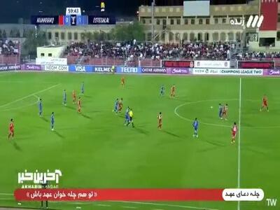 ولید کاظم با کارت زرد دوم داور از بازی اخراج شد