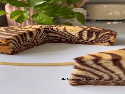  آموزش پخت کیک زبرا