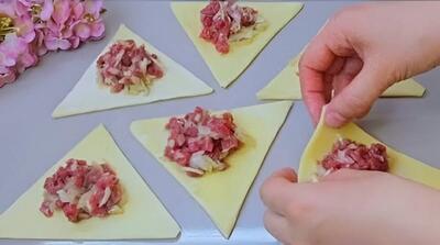 یک غذای فوق العاده خوشمزه و متفاوت با گوشت چره کرده و آرد !!