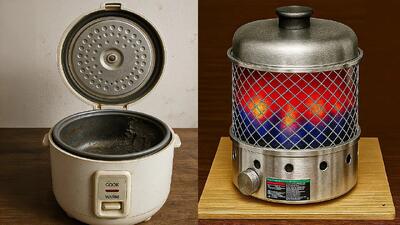  بخاری معجزه گر: گرمایش بدون نیاز به برق و گاز بخاری خانگی ۳ در ۱ با استفاده از پلوپز