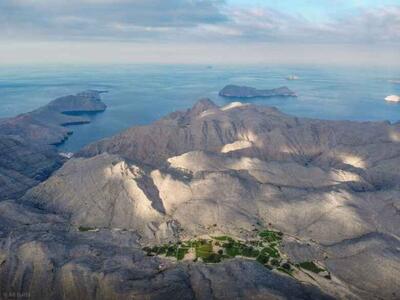 ببینید / پیدا شدن کوه‌های کمزار عمان از جزیره قشم