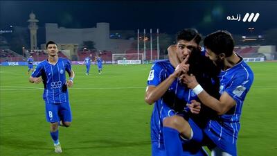 گل اول استقلال به المحرق (اسماعیل قلی زاده)