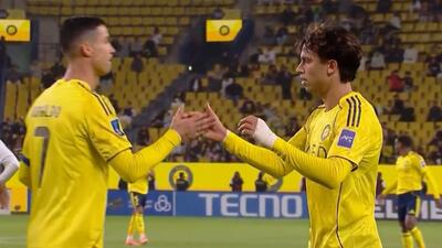 گل چهارم النصر به الزورا (فلیکس - پاس گل بی نظیر رونالدو)