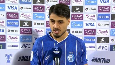 مصاحبه سعید سحرخیزان مهاجم استقلال پس از برتری مقابل المحرق