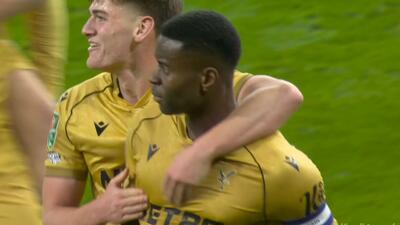 گل اول کریستال پالاس به آرسنال (مارک گهی دقیقه 95)