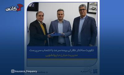 تقویت ساختار نظارتی بیمه سرمد با انتصاب سرپرست مدیریت مبارزه با پولشویی