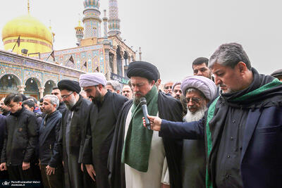 مراسم تشییع و خاکسپاری حجت الاسلام و المسلمین صالحی منش در حرم مطهر حضرت معصومه (س)