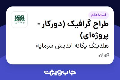  استخدام طراح گرافیک (دورکار - پروژه‌ای) در هلدینگ یگانه اندیش سرمایه
