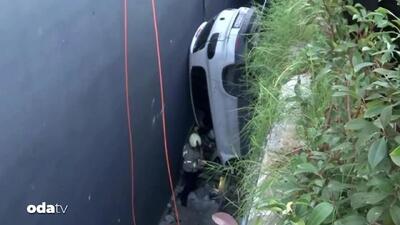 ببینید | حادثه در پارکینگ استانبول؛ سقوط راننده زن از ارتفاع ۵ متری!