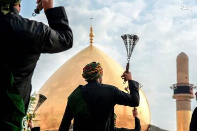 عکس/ حال و هوای شب شهادت امام هادی(ع) در سامرا