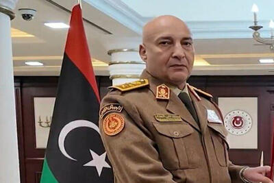  جان باختن رئیس ستاد ارشد لیبی در سقوط هواپیما
