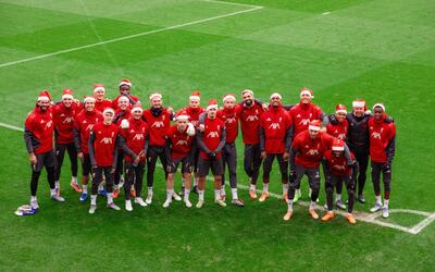 کریسمس مبارک! خاص‌ترین تمرین لیورپول برگزار شد / عکس - پارس فوتبال