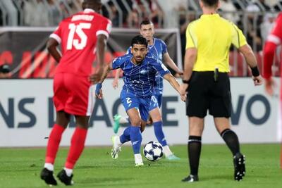 صالح حردانی بهترین بازیکن دیدار استقلال - المحرق - پارس فوتبال