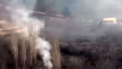 فیلم برگ سوزی در روستای هنزک لواسان