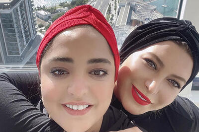  استایل سنتی نرگس محمدی و فریبا نادری در سلیمانیه عراق